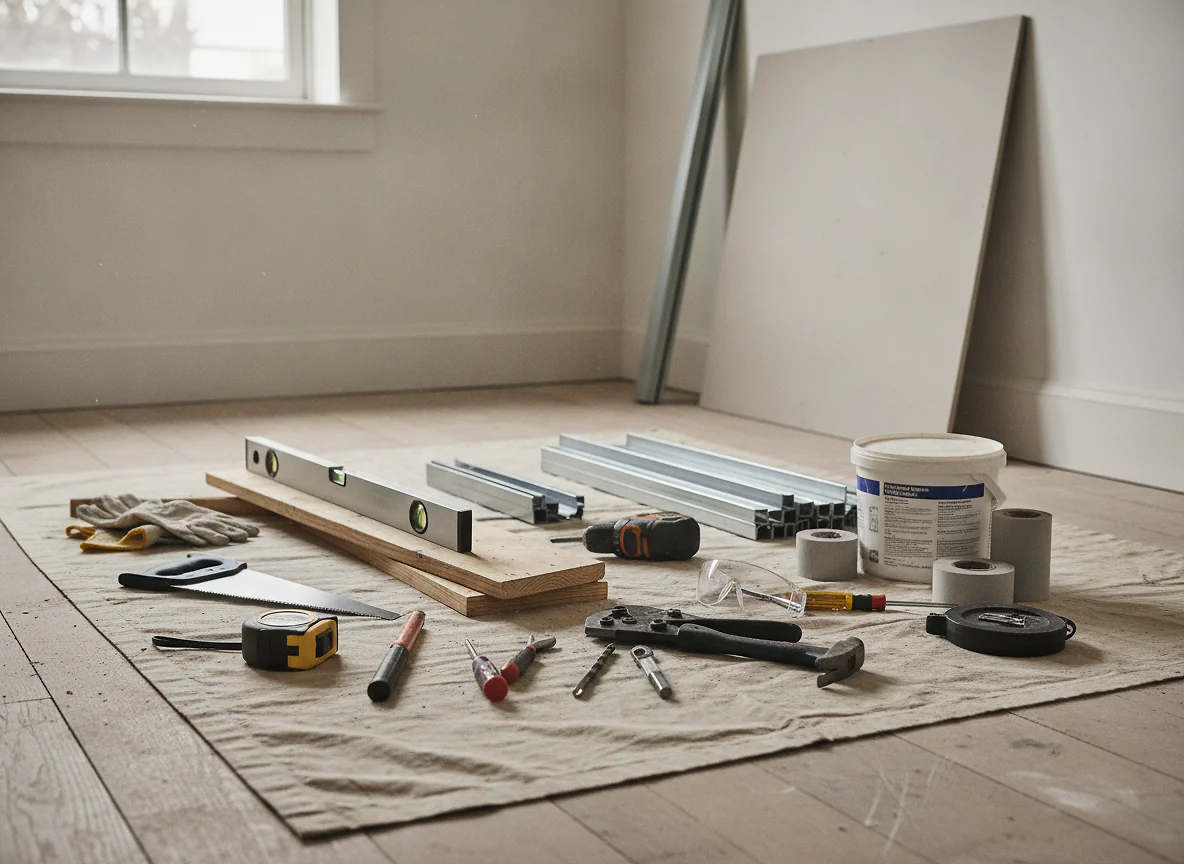 Outils nécessaires pour monter une cloison